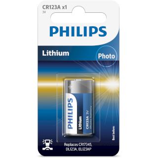 Pile CR123A Photo Lithium 3V 1500mAh Philips