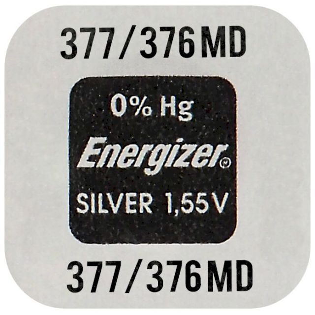 PILE 377/376 OXYDE ARGENT 1.55V 28mAh ENERGIZER