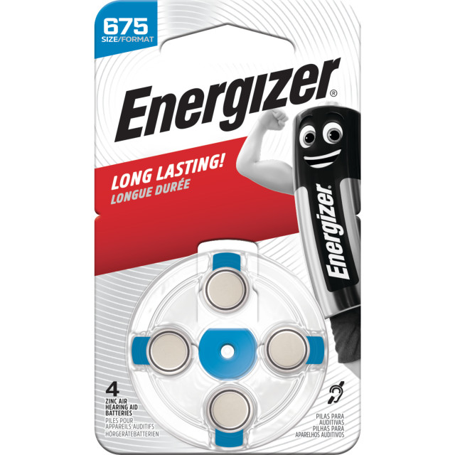 PILES AUDITIVES 675 1.4V 529mAh BL4 ENERGIZER