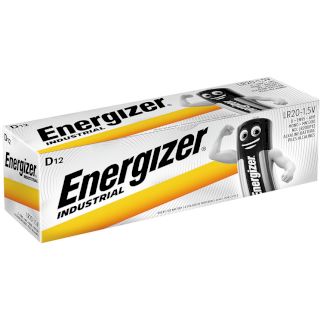 PILES LR20 D ALCALINES INDUSTRIELLES (boite de 12) ENERGIZER