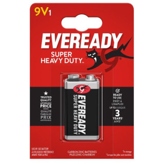Pile Saline 9V 6F22 Super Heavy Duty BL1 EVEREADY