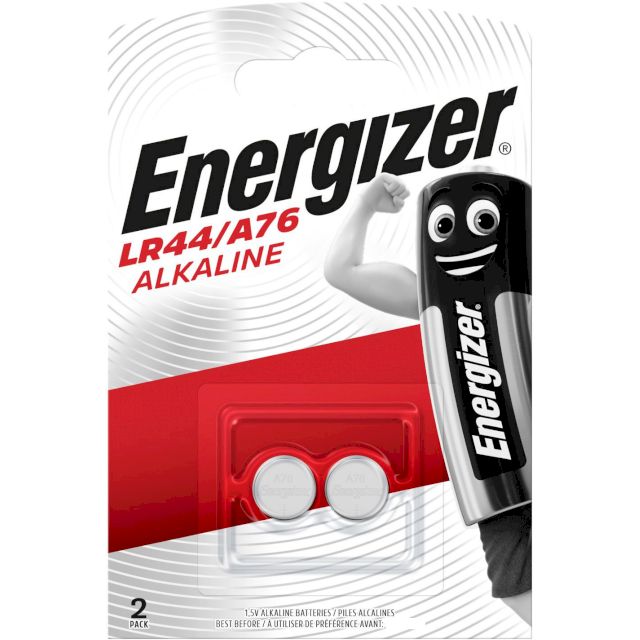 PILES LR44 ALCALINES A76 1.5V 175mAh BL2 ENERGIZER