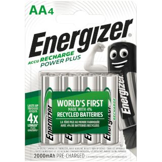Piles rechargeables Power Plus NiMH AA HR6 1.2V 2000mAh BL4 ENERGIZER