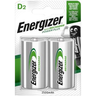 PILES HR20 RECHARGEABLES D NiMH 1.2V 2500mAh BL2 ENERGIZER