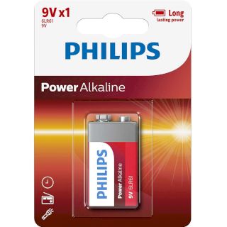 Pile 6LR61 Power Alcaline 9V Philips