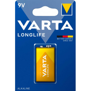 PILE 6LR61 9V 550mAh ALCALINE LONGLIFE BL1 VARTA