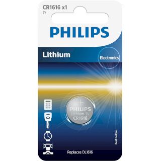 Pile Bouton CR1616 Lithium 3V 50mAh Philips