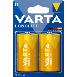 PILES LR20 D ALCALINES LONGLIFE 15800mAh BL2 VARTA