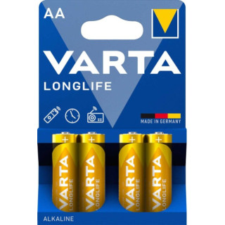 PILES LR06 ALCALINES LONGLIFE AA 1.50V 2800mAh BL4 VARTA