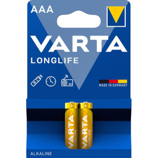 2 Piles LR03 AAA Alcaline Longlife 1.5V Varta