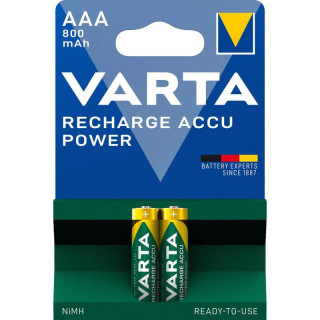 2 Piles Rechargeables AAA HR03 Accu Power 1.2V 800mAh NiMH Varta