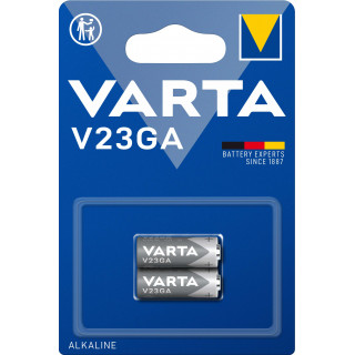 2 Piles V23GA 2/3LR03 Alcalines 12V 52mAh Varta