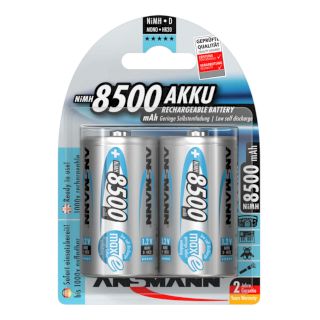 PILES HR20 RECHARGEABLES D NiMH 1.2V 8500mAh BL2 ANSMANN