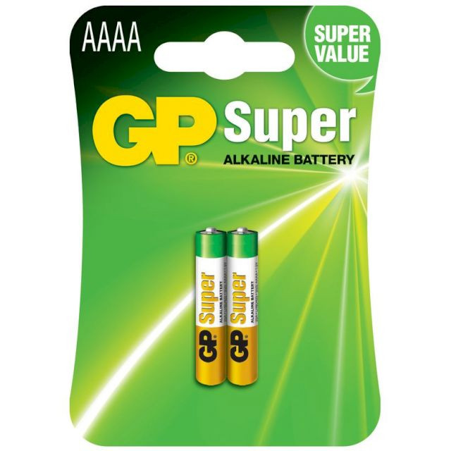 2 Piles AAAA GP25A LR61 Super Alcalines 1.5V GP