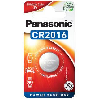 Pile Bouton CR2016 Lithium 3V 90mAh Panasonic