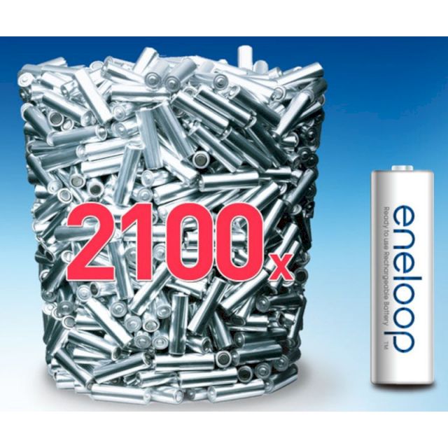 Piles Rechargeables AA HR6 NiMH 1.2V 2000mAh (Avec Boite) x4 ENELOOP