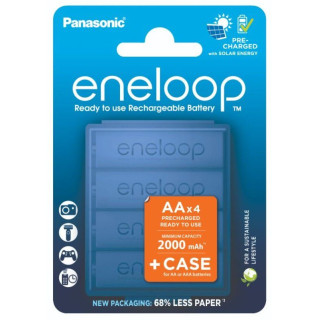 Piles Rechargeables AA HR6 NiMH 1.2V 2000mAh (Avec Boite) x4 ENELOOP