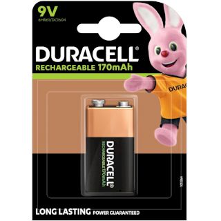 PILE RECHARGEABLE NiMH 6HR61 RC22 DC1604 8.4V 170mAh BL1 DURACELL