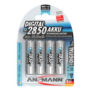 PILES RECHARGEABLES DIGITAL NiMH AA HR6 1.2V 2850mAh BL4 ANSMANN