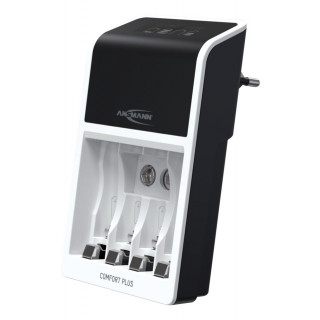 Chargeur de piles Comfort Plus 1-4 NiMH AAA / AA / 9V ANSMANN
