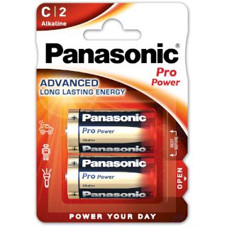 2 Piles LR14 C Alcaline Pro Power 1.5V Panasonic