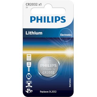 Pile Bouton CR2032 Lithium 3V 210mAh Philips