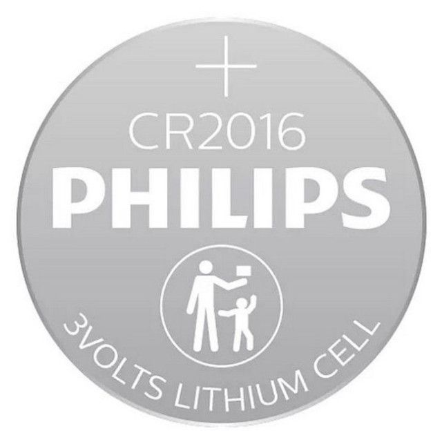 Pile Bouton CR2016 Lithium 3V 75mAh Philips