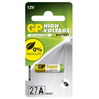 Pile GP27A 12V alcaline 20mAh BL1
