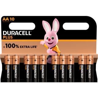 PILE AA LR6 ALCALINE PLUS 1.5v BL10 DURACELL