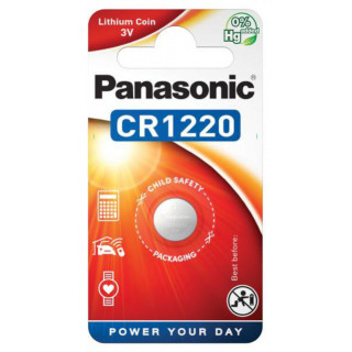 Pile Bouton CR1220 Lithium 3V 40mAh Panasonic